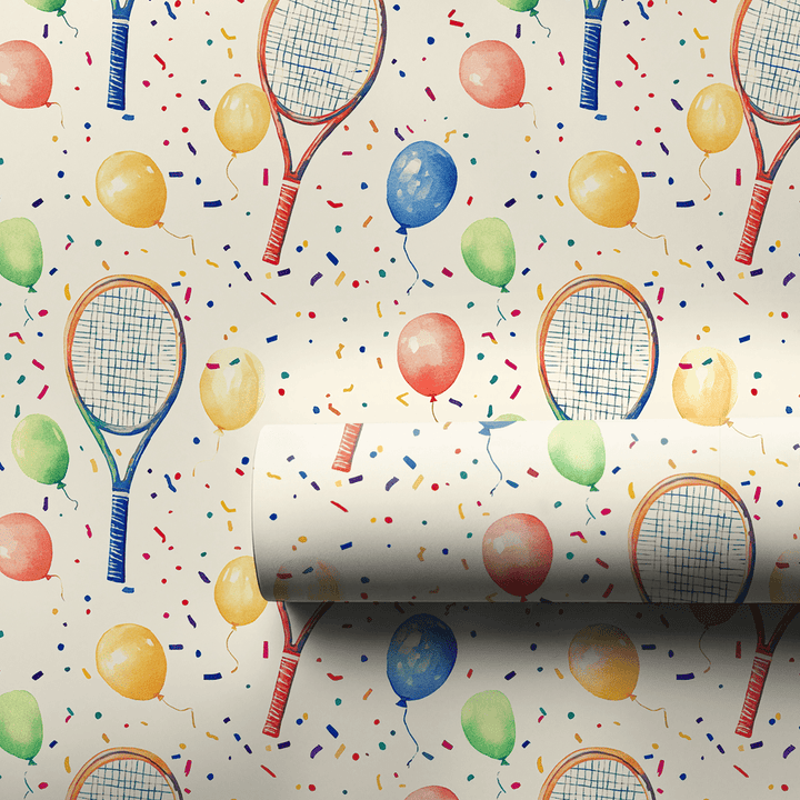 Tennis Party - Wrapping Paper - Aspen & Arlo