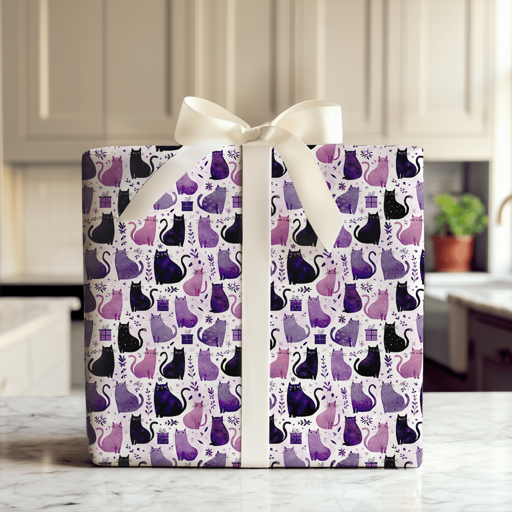 Poised in Purple - Wrapping Paper - Aspen & Arlo
