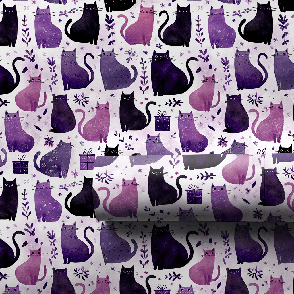 Poised in Purple - Wrapping Paper - Aspen & Arlo