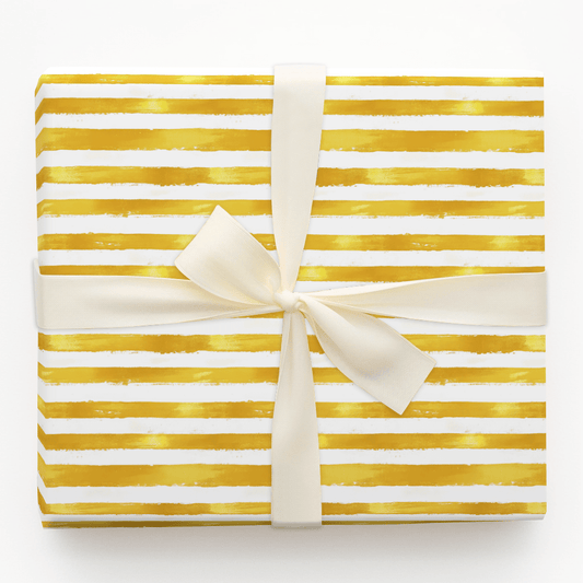 Honeyed Stripes - Wrapping Paper - Aspen & Arlo