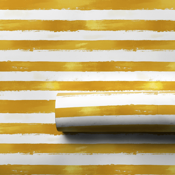 Honeyed Stripes - Wrapping Paper - Aspen & Arlo
