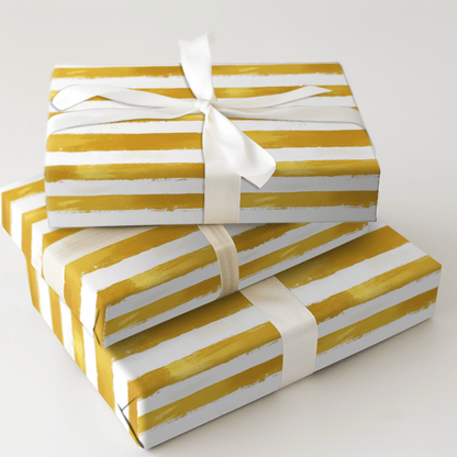 Honeyed Stripes - Wrapping Paper - Aspen & Arlo