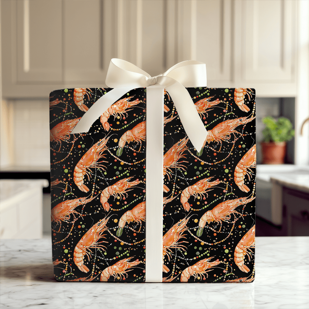 Merry Shrimpmas - Wrapping Paper - Aspen & Arlo