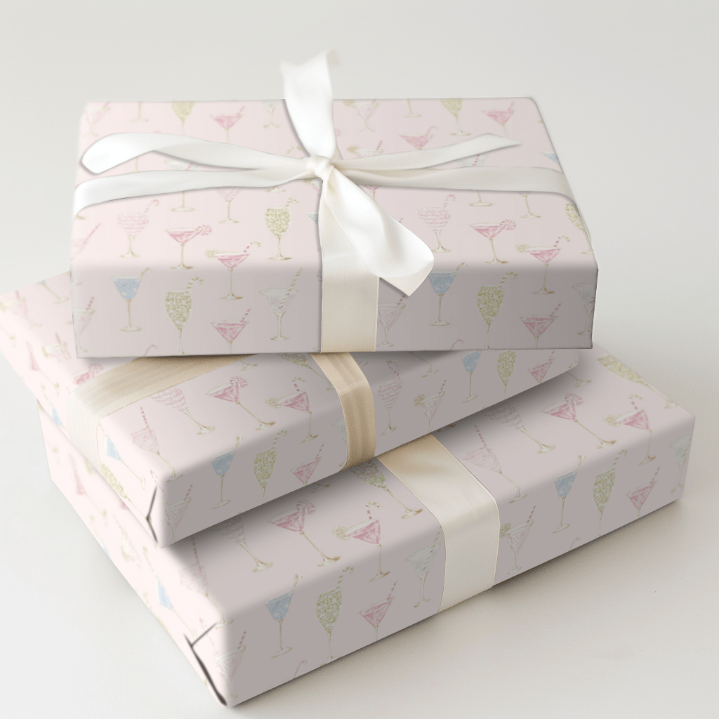 Christmas Tinis - Wrapping Paper - Aspen & Arlo