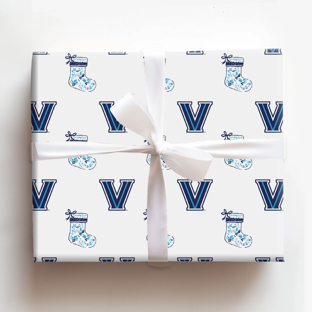 Villanova Stocking - Wrapping Paper - Aspen & Arlo