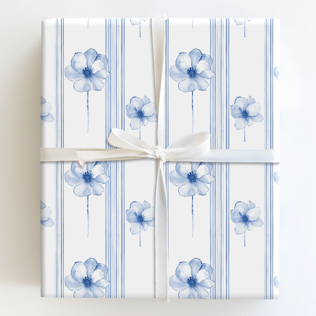 Blue At Noon - Wrapping Paper - Aspen & Arlo
