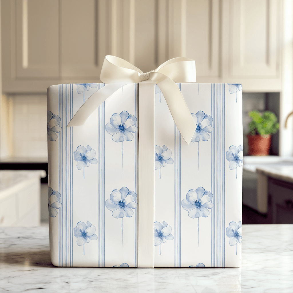 Blue At Noon - Wrapping Paper - Aspen & Arlo