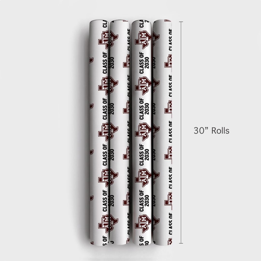 Class of 2030 A&M - Wrapping Paper - Aspen & Arlo