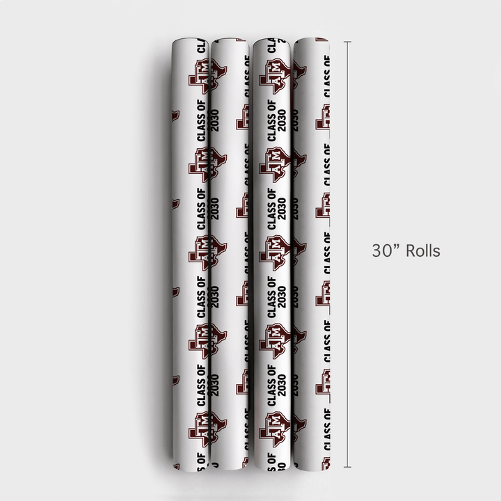 Class of 2030 A&M - Wrapping Paper - Aspen & Arlo