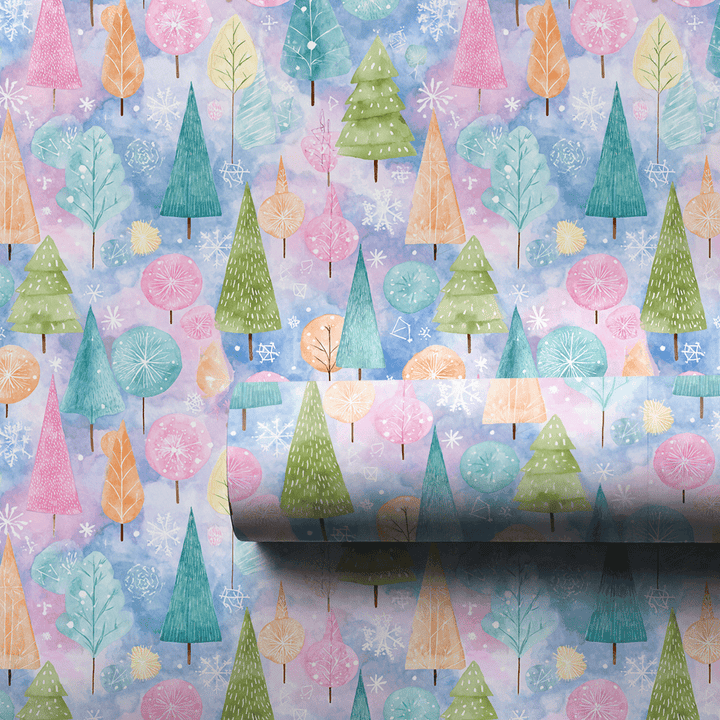Pastel Pines - Wrapping Paper - Aspen & Arlo