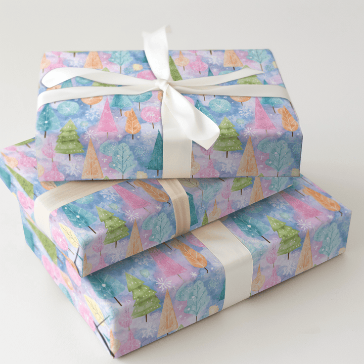 Pastel Pines - Wrapping Paper - Aspen & Arlo