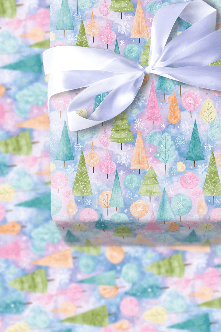 Pastel Pines - Wrapping Paper - Aspen & Arlo