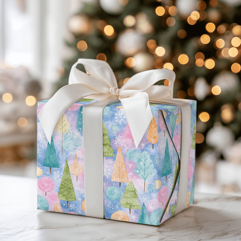 Pastel Pines - Wrapping Paper - Aspen & Arlo