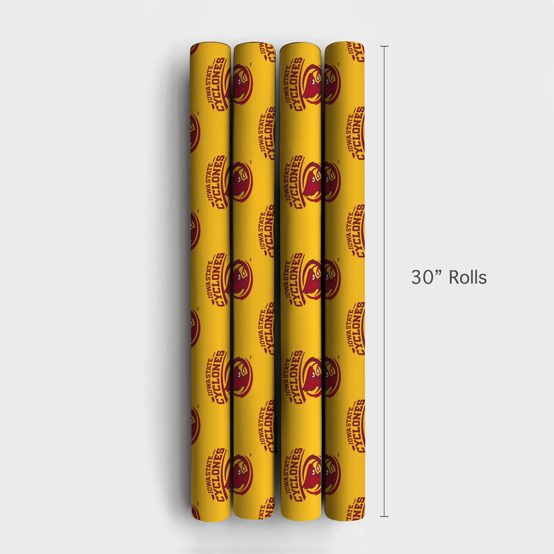 Red & Gold Storm - Wrapping Paper - Aspen & Arlo
