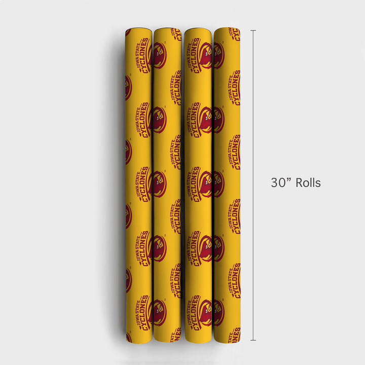 Red & Gold Storm - Wrapping Paper - Aspen & Arlo