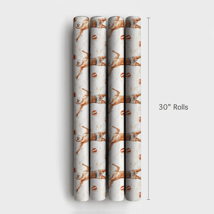 Sandy Smash Santa - Wrapping Paper - Aspen & Arlo