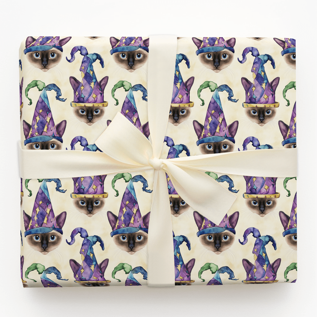 Mardi Gras Siamese - Wrapping Paper - Aspen & Arlo
