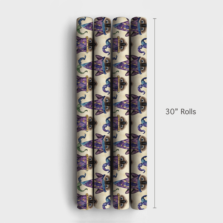 Mardi Gras Siamese - Wrapping Paper - Aspen & Arlo