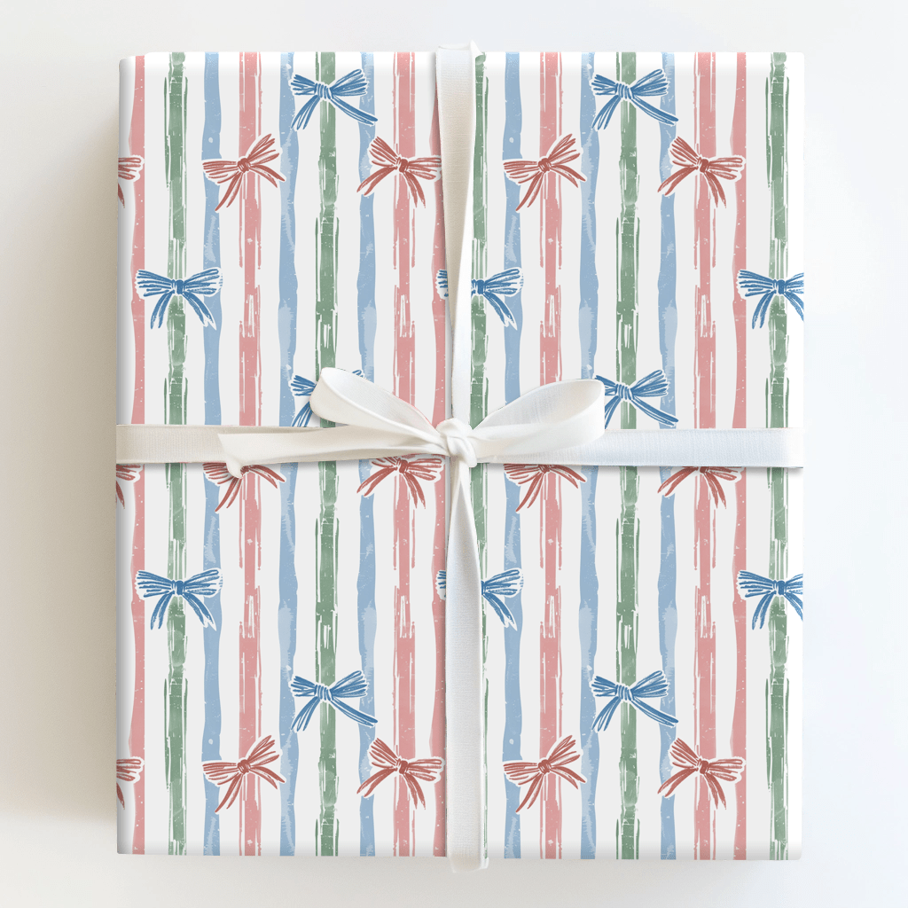 Bowtie Bamboo - Wrapping Paper - Aspen & Arlo