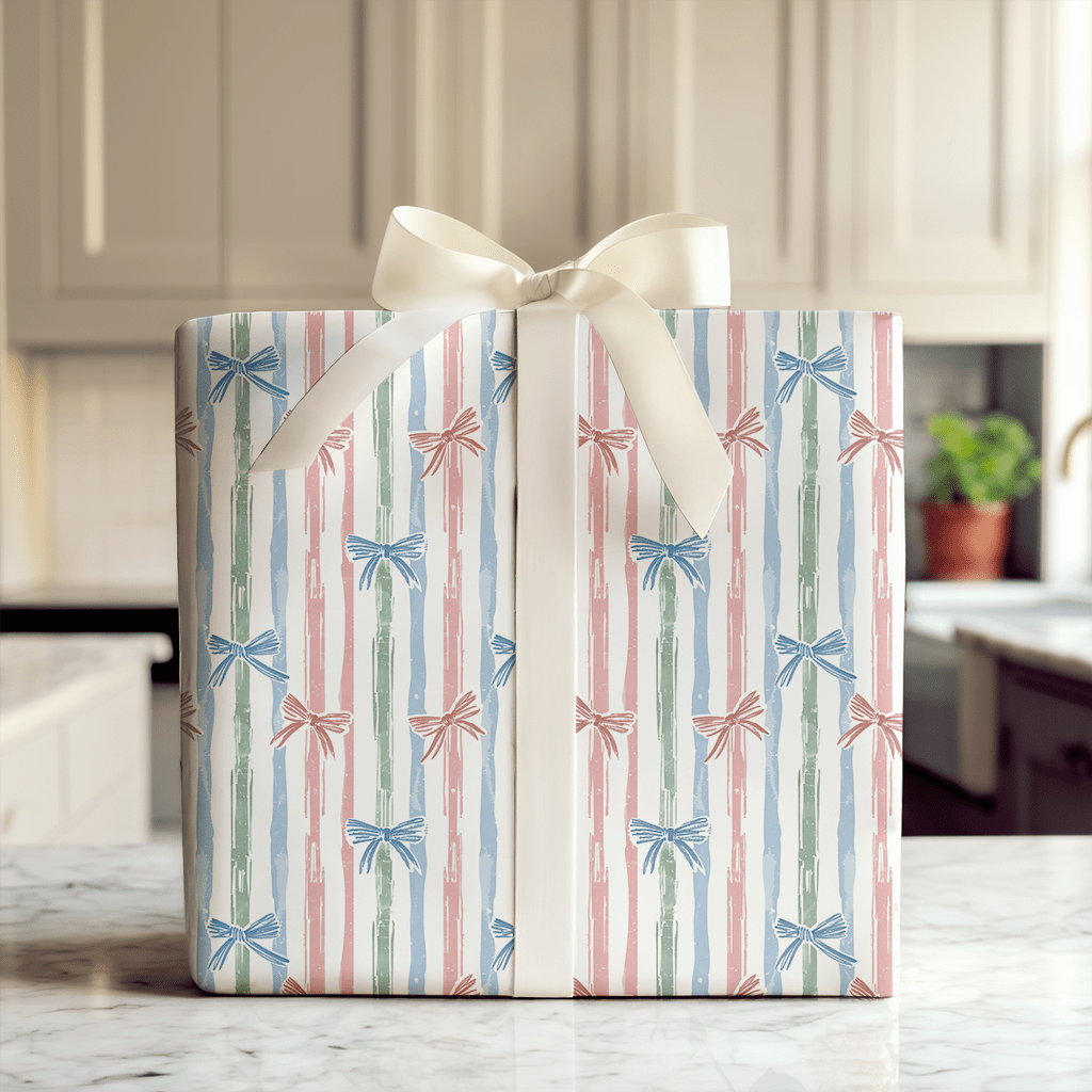 Bowtie Bamboo - Wrapping Paper - Aspen & Arlo