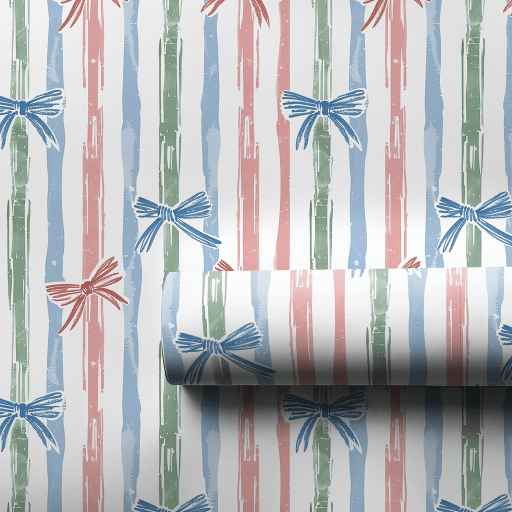 Bowtie Bamboo - Wrapping Paper - Aspen & Arlo