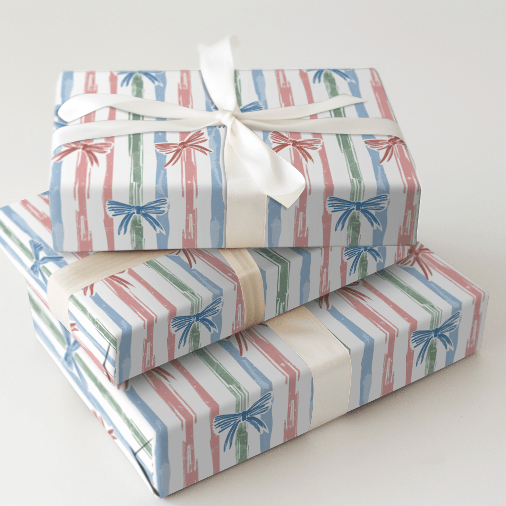 Bowtie Bamboo - Wrapping Paper - Aspen & Arlo