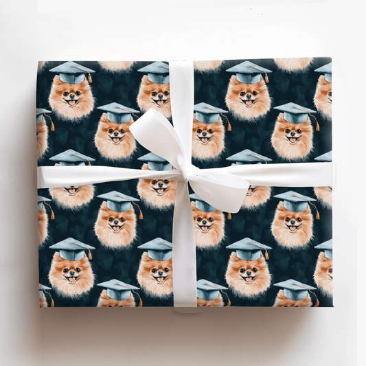Pomeranian Graduate - Wrapping Paper - Aspen & Arlo