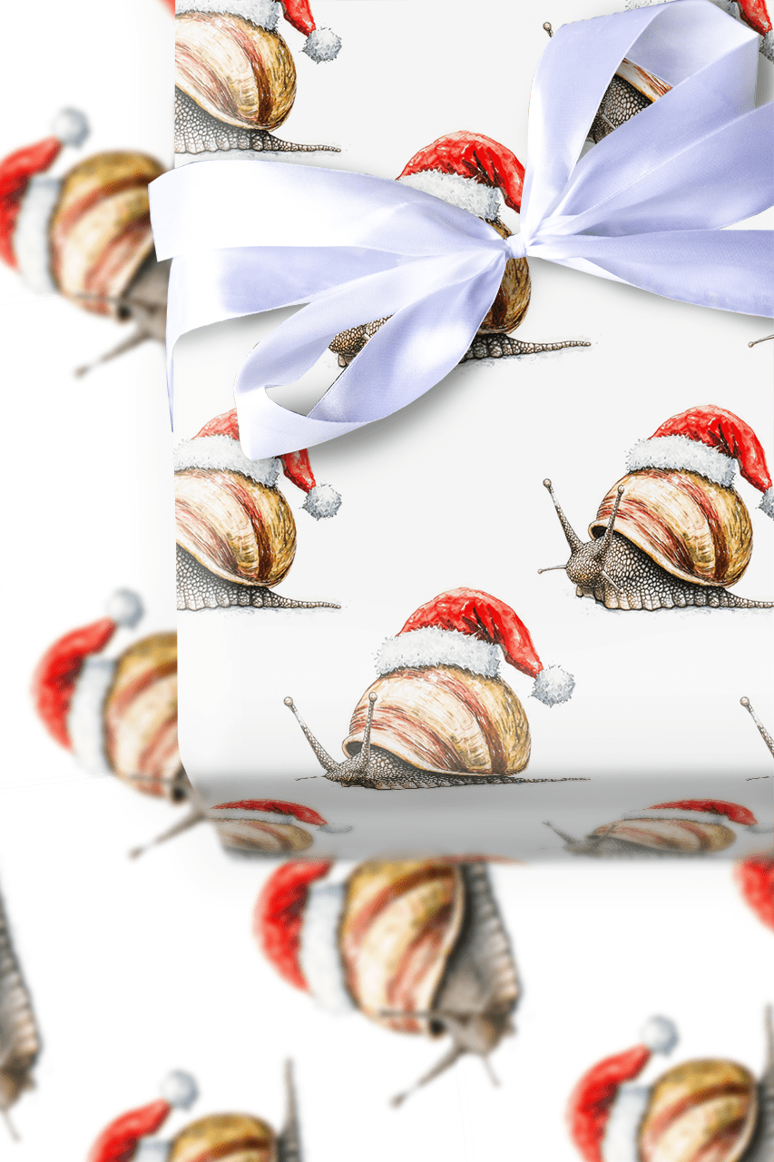 Snail Holiday - Wrapping Paper - Aspen & Arlo