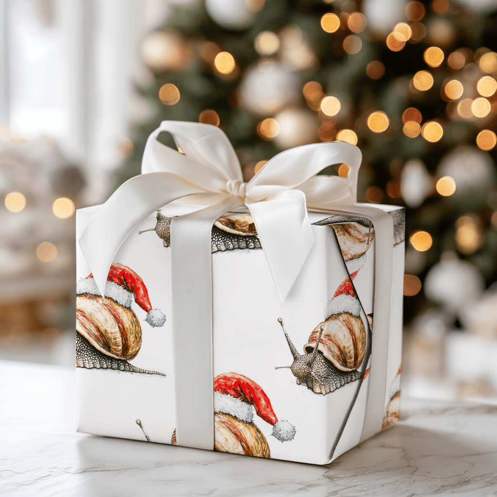 Snail Holiday - Wrapping Paper - Aspen & Arlo