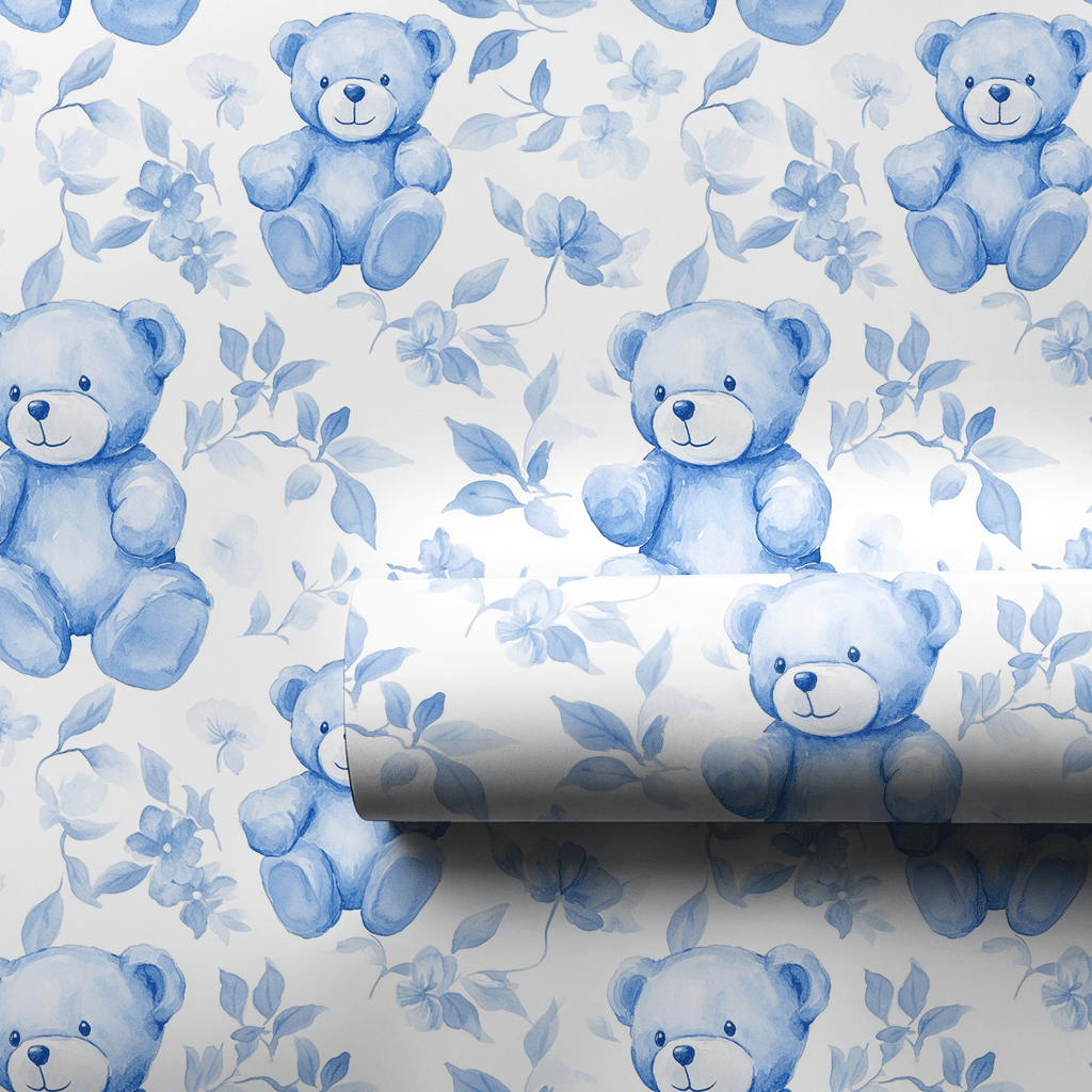 Teddy in Toileville - Wrapping Paper - Aspen & Arlo