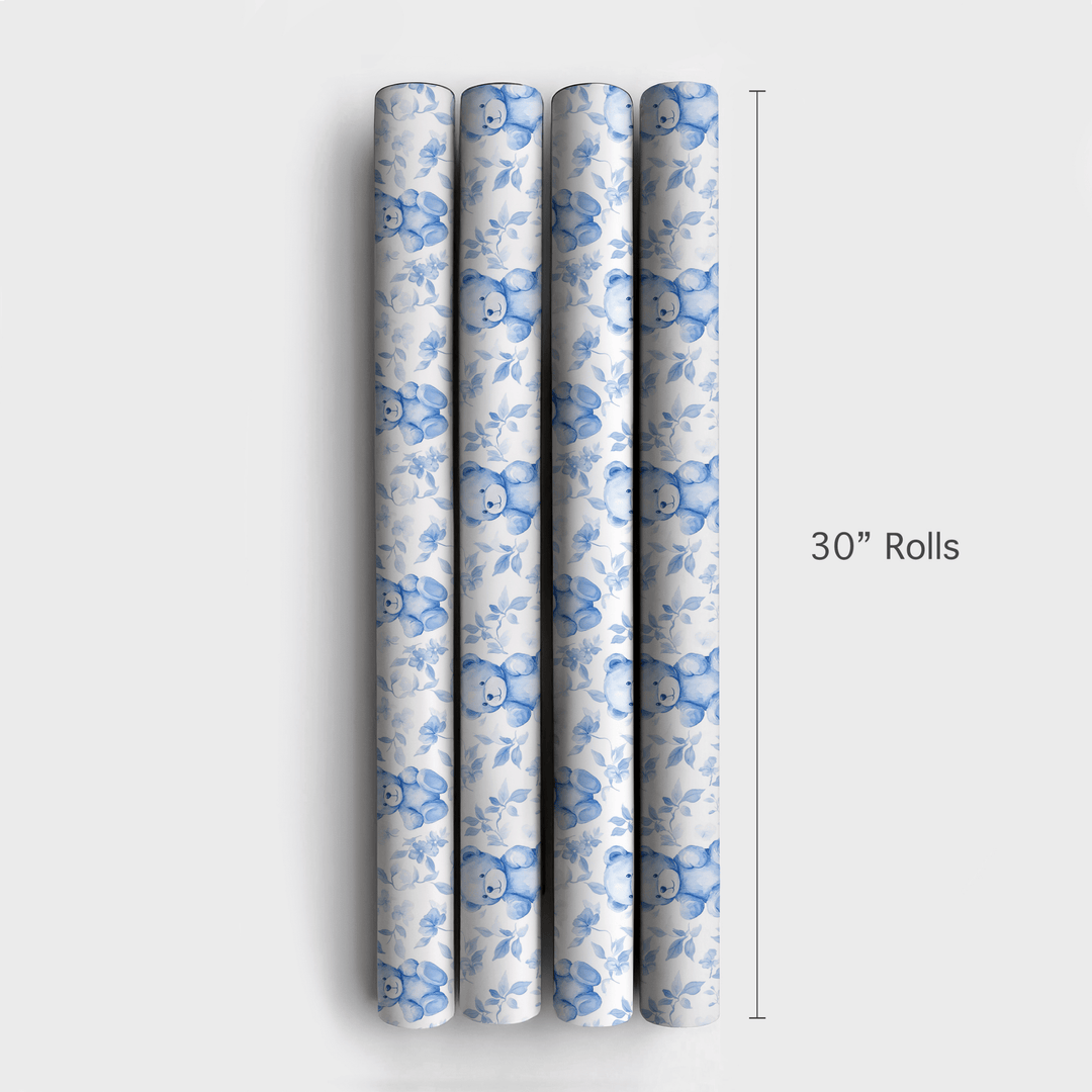 Teddy in Toileville - Wrapping Paper - Aspen & Arlo