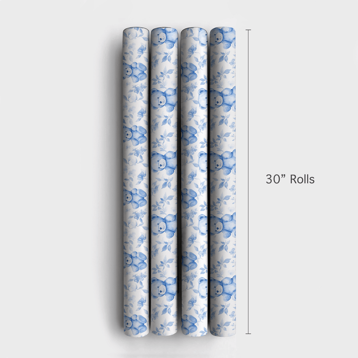 Teddy in Toileville - Wrapping Paper - Aspen & Arlo