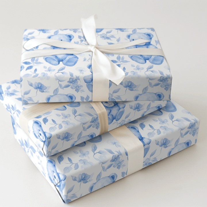 Teddy in Toileville - Wrapping Paper - Aspen & Arlo
