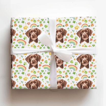 Rainbows with the Brown Lab - Wrapping Paper - Aspen & Arlo