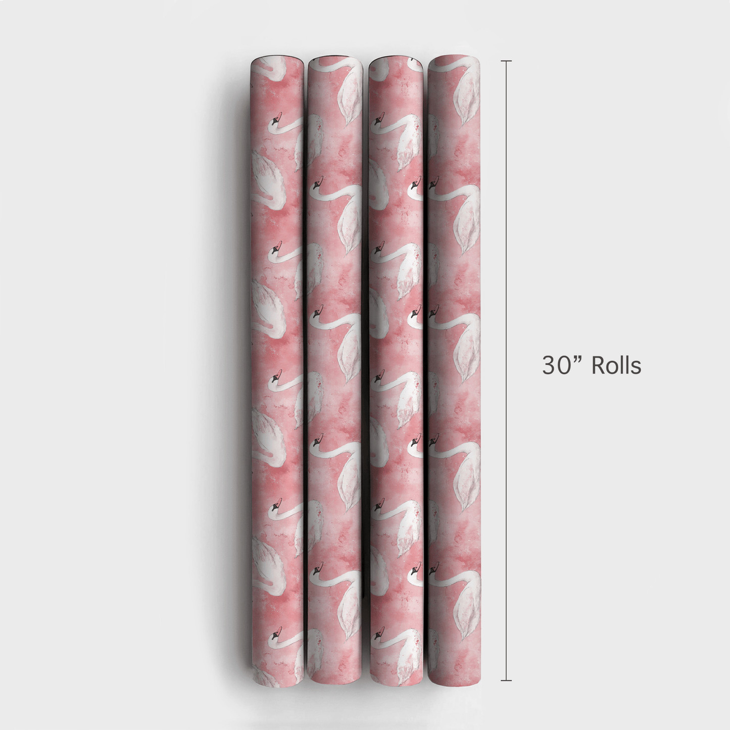 Love Struck Swans - Wrapping Paper - Aspen & Arlo