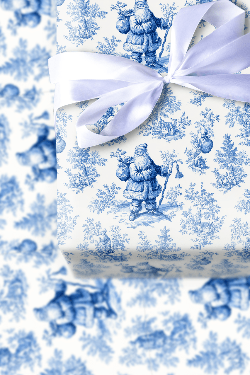 Jolly in Toile - Wrapping Paper - Aspen & Arlo