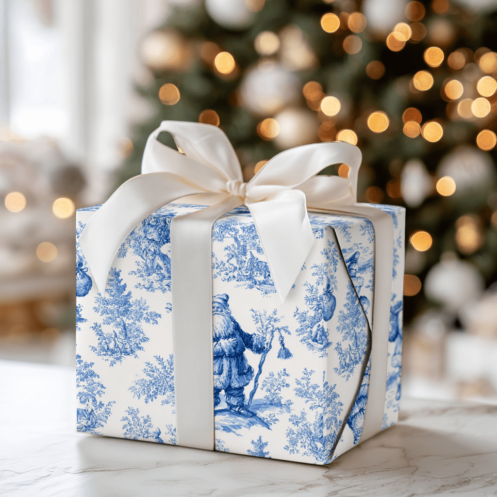 Jolly in Toile - Wrapping Paper - Aspen & Arlo