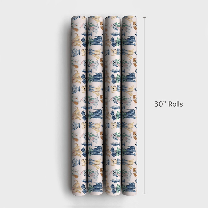 Dog with Bows - Wrapping Paper - Aspen & Arlo