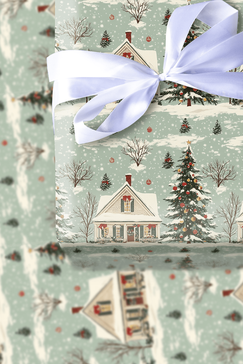 Home for the Holidays - Wrapping Paper - Aspen & Arlo