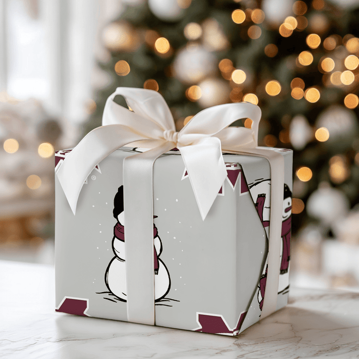 Mississippi State Snowman - Wrapping Paper - Aspen & Arlo