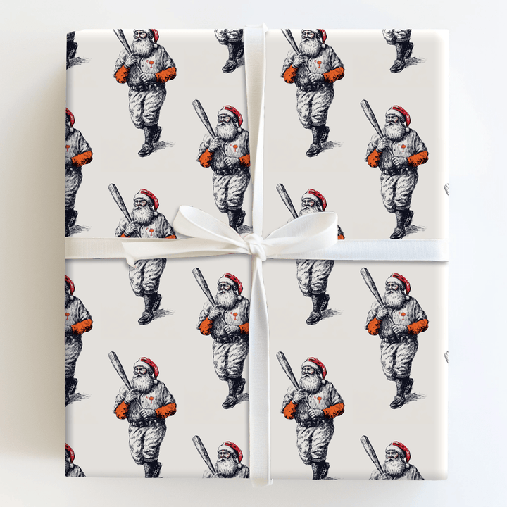 Clemson Santa Sluggers - Wrapping Paper - Aspen & Arlo
