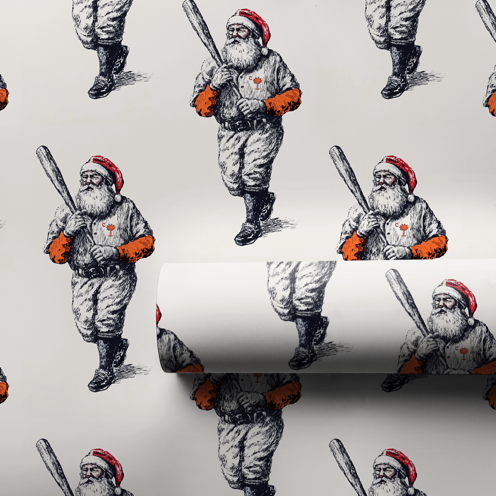 Clemson Santa Sluggers - Wrapping Paper - Aspen & Arlo