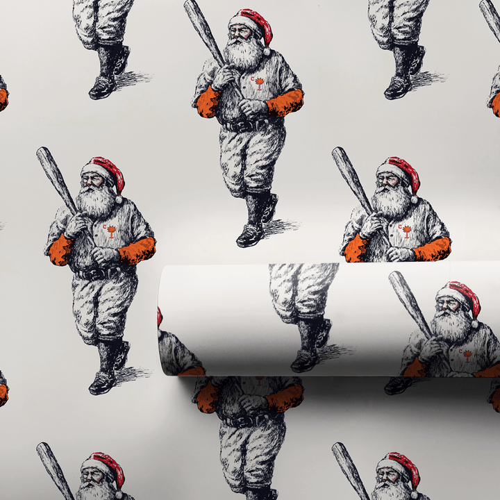 Clemson Santa Sluggers - Wrapping Paper - Aspen & Arlo