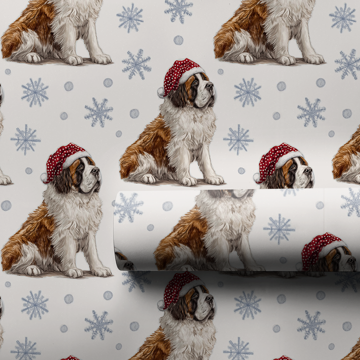 Snowy Saint Bernards