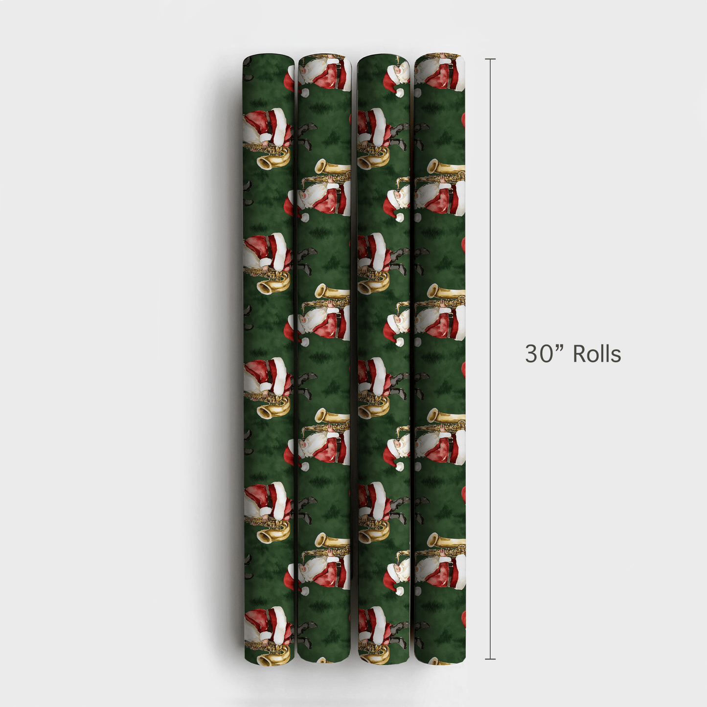 Santa's Holiday Horns - Wrapping Paper - Aspen & Arlo