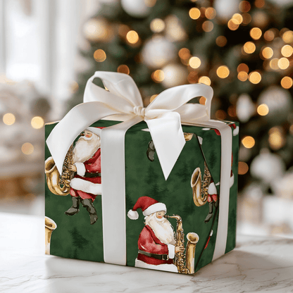 Santa's Holiday Horns - Wrapping Paper - Aspen & Arlo