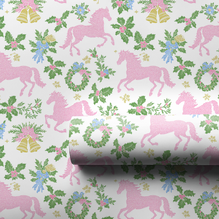 Pink Christmas Horse
