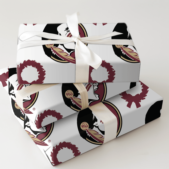 FSU Wreath - Wrapping Paper - Aspen & Arlo