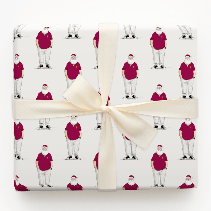Polo Claus – Sun Devil Style - Wrapping Paper - Aspen & Arlo