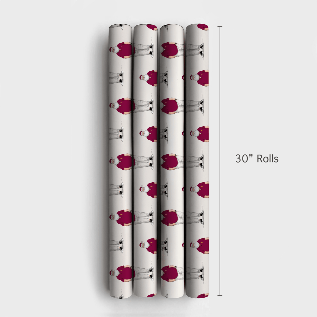 Polo Claus – Sun Devil Style - Wrapping Paper - Aspen & Arlo